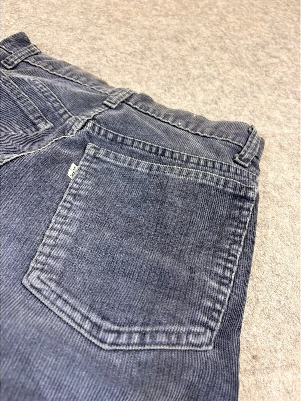 Vintage Levis 517 Corduroy Pants Mens 28x32 Blue Bootcut 5 Pocket USA 80s